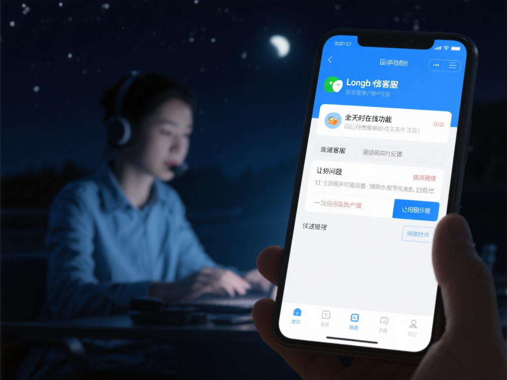 例如，某用户在凌晨需要解决账户相关问题，一旦发现问